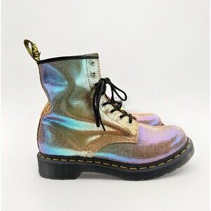 Dr. Martens Iridescent Metallic Lace-Up Boots
